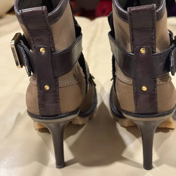 Tory Burch high heel buckled ankle boots - Picture 7 of 16